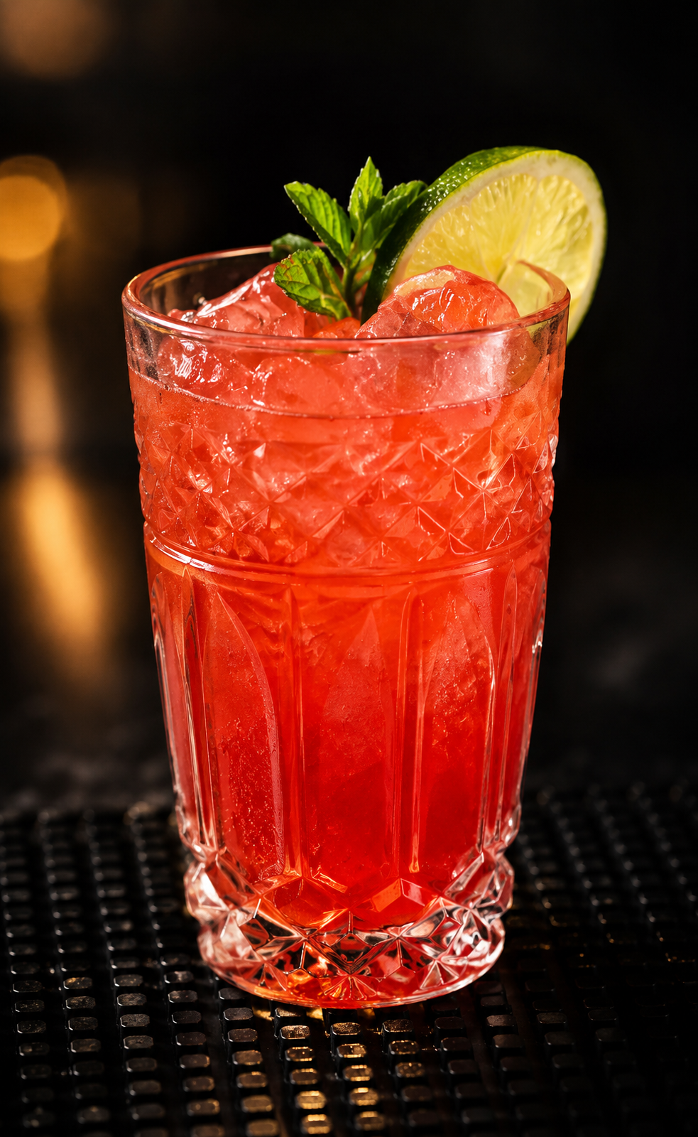 Signature κόκκινο cocktail στο Destijl Bar